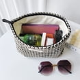 thumbnail image 4 of Bolsa de maquillaje STARDW Parallel Checkered para mujeres y niñas de lona, 4 of 6