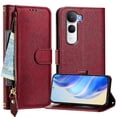 thumbnail image 1 of FOXDOCK Funda Tipo Cartera para Xiaomi Redmi A3 Pro Cuero PU con Cremallera y Correa de Muñeca, Ranuras para Tarjetas, Soporte Plegable, Cierre Magnético, 1 of 5