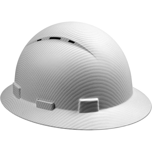 Full Brim Hard Hat -  Safety Helmet Durable Lightweight Carbon Fiber Hard Hat, 6-Point Ratchet Suspension Protective Gear for Men and Women