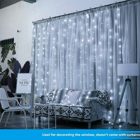 Starry String Lights Christmas Tree TORCHSTAR 9.8ft x 9.8ft LED Curtain Lights for Black Friday, Starry Christmas String Light, Indoor Decoration for Festival Wedding Party Living Room Bedroom, 6000K ()