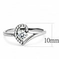 thumbnail image 2 of Womens Silver Rings High polished (no plating) Stainless Steel Ring with AAA Grade CZ in Clear DA165, 2 of 5