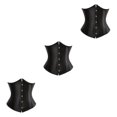 thumbnail image 4 of maskred Corset à Lacets pour Femme et Confortable Noir S 3Set, 4 of 6