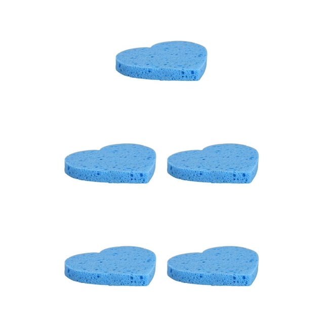 Vogacara Paquete de 10 esponjas limpiadoras de la piel esponjas faciales esponjas limpiadoras faciales técnicas reales esponja removedor exfoliante Azul 5piezas
