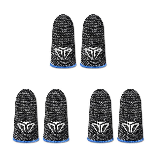 Seitruly 10 piezas de fundas para los dedos para juegos de teléfonos móviles, guantes antideslizantes sensibles al sudor, cubiertas de fibra ultrafinas Type1 NO1
