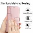 thumbnail image 4 of Allytech Wallet Case for Google Pixel 8, Magnetic Clasp Kickstand Cover with Card Slots & Cash Holder, Luxury PU Leather + Soft TPU Shockproof Anti-Scratch Case with Wrist Strap, Rosegold, 4 of 8