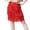Red, variant on Skirt Sequin Embroidered Performance Swing Performance Skirts with Leggings XL