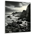 thumbnail image 2 of Designart "Coastline of Normandy, France" Nautical & Beach Metal Wall Art, 2 of 5