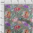 thumbnail image 1 of oneOone Viscose Chiffon Medium Gray Fabric Texture|Leaves & Floral Artistic Quilting Supplies Print Sewing Fabric By The Yard 42 Inch Wide, 1 of 4