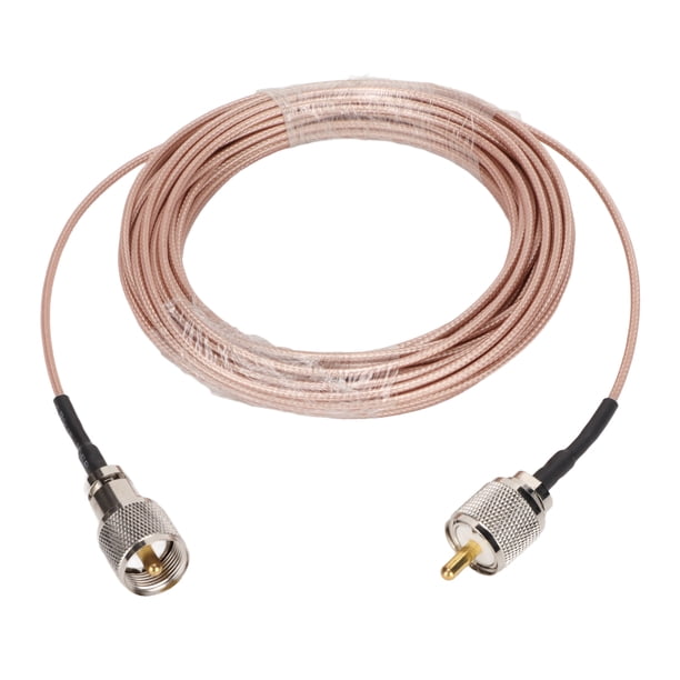 Cable coaxial del conector PL259 Cable de radio SC316 de baja pérdida de 10 m de longitud para medidor SWR de antena