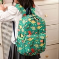 thumbnail image 5 of jiaxiM School Backpacks Solid Color Nylon Dinosaur Zipper Double Shoulder Lightweight School Bag for Ages 3rd 4th 5th 6th, Daycare, Primary School, Travel, Outings, 5 of 5