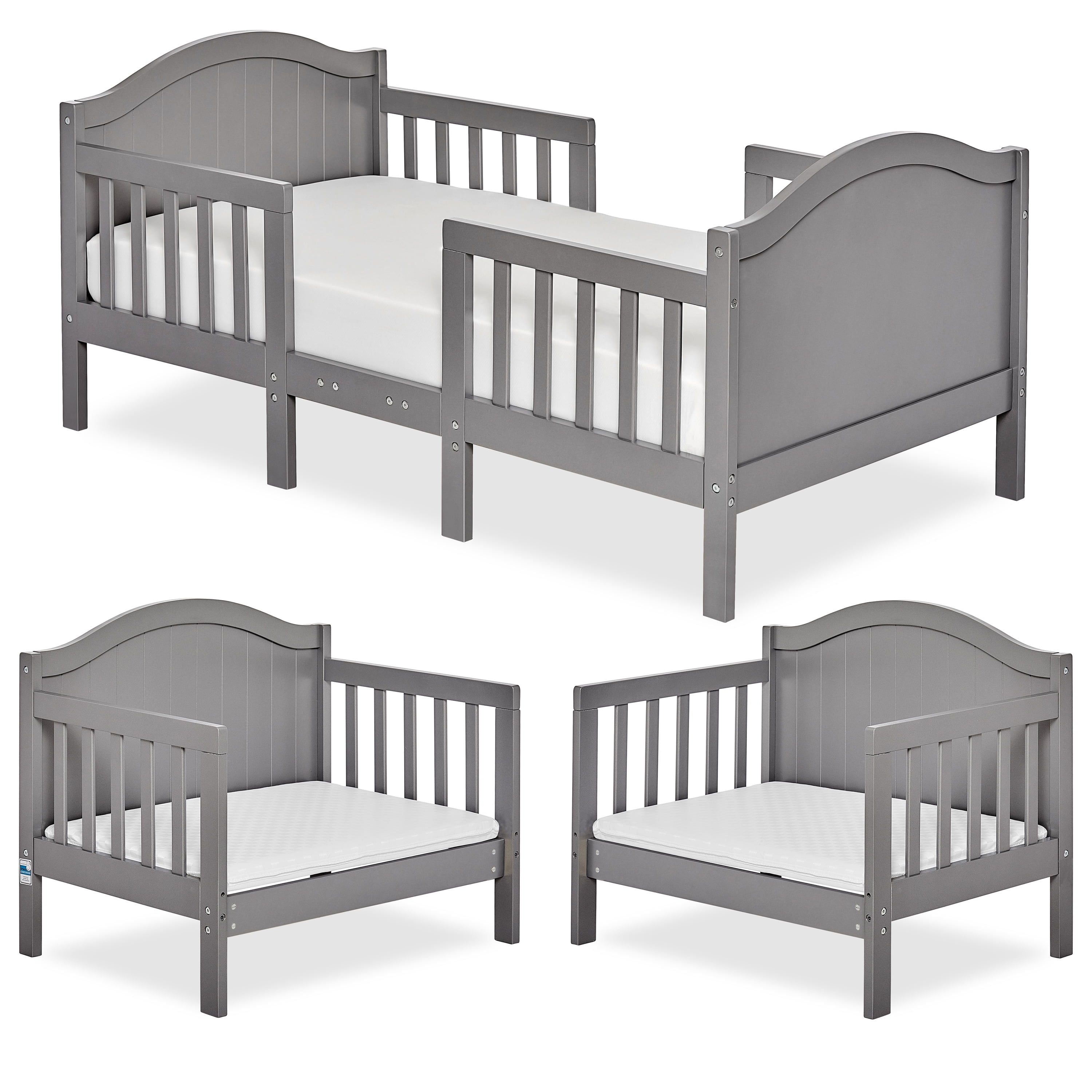 Photo 1 of ** parts only** Dream on Me Portland 3 in 1 Convertible Toddler Bed - Steel Grey