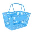 thumbnail image 4 of WRITWAA 1Ensemble Panier de Marchandises Panier de Courses en Plastique Grande Capacité Rangement Bleu, 4 of 7