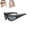 Black, variant on 2-in-1 Tortoiseshell Comb Headband Sunglasses for Women, Dual Purpose Hair Band & UV Protection Shades, Stylish Outdoor Eyewear to Fix Hair