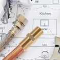 thumbnail image 3 of HEALEEP Water Heater Hose Connector Air Hose Fitting Brass 1Set for Professionals, 3 of 8