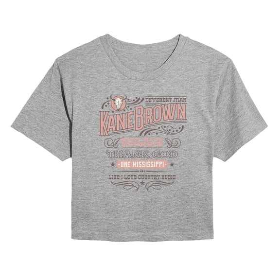 Kane Brown - Different Man - Juniors Cropped Graphic T-Shirt