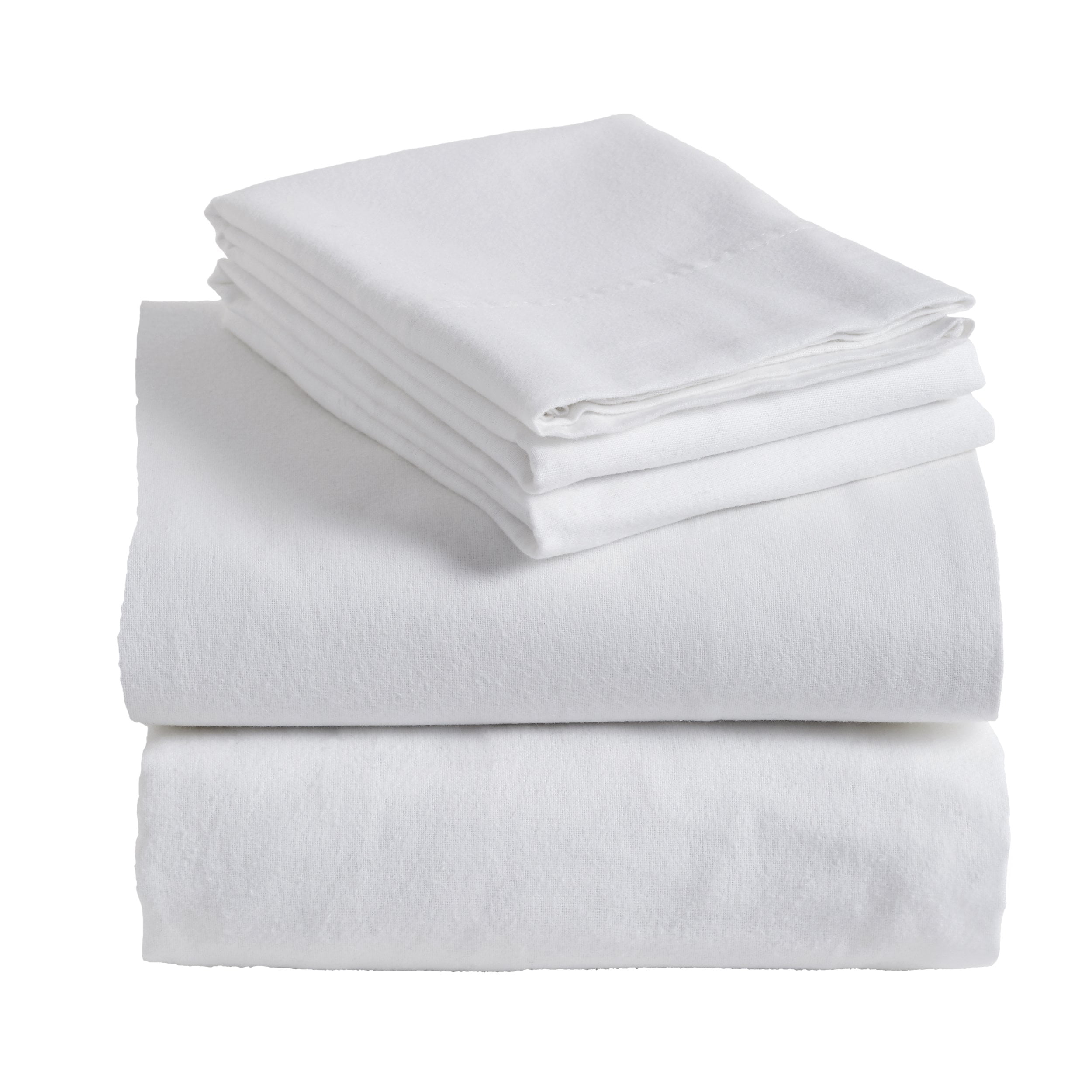 Fleur de Lisse Fitted Sheets Twin, Each Fitted White Percale