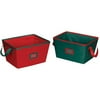 Household Essentials Tapered Holiday Bins, Set of 2