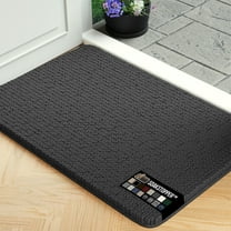 GORILLA GRIP Ultra Absorbent Grippy Doormat for Muddy Dog Paws, 36x24 Machine Washable Soakstopper Rugs Cleaner Floors, Bed Mat for Dirty Dogs, Indoor Entrance Door Rug Pet Bed Mats Charcoal