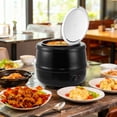 thumbnail image 4 of Commercial Electric Soup Kettle Warmer, Stainless Steel with Hinged Lid & Removable Insert Pot for Restaurants, Catering, Buffet & Parties - 13.7QT, 4 of 6
