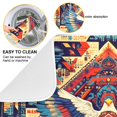 thumbnail image 2 of Yayeee Dish Drying Mat for Kitchen Counter 16"x18" Microfiber Absorbent Pad, Beige Geometric Eagle, 2 of 7