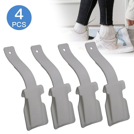 

4/2 Pcs Lazy Shoe Helper for Easy to Wear Shoes Unisex Handled Shoe Horn Shoe Slider Portable Shoe Lifting Helper for Seniors Elderly Disabled Pregnancy Men Women and Kids Fits for All Shoes