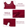 thumbnail image 4 of BAOHULU 3-12Y Girls Gymnastics Leotards Sparkly Red Ballet Dancewear, 4 of 6