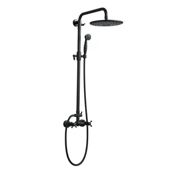 CoSoTower Handshower Shower Head with Handheld Shower System with 8" Rain Shower Headrain Shower System Dual Shower Combo Matte Black