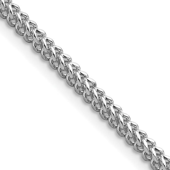 14K White Gold Wg 2.3mm Franco Chain (30 X 2.3) Made In Peru wfra070-30
