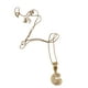 thumbnail image 4 of Collar con dije de oro laminado letra brillos G, 4 of 6
