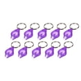 thumbnail image 3 of Paquete de 10 mini llaveros LED con luz ultravioleta, linterna, llavero, luces, pasaporte, ID, verificador, color morado Jormftte LKX-1005, 3 of 7
