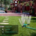 thumbnail image 1 of Labymos Sprinkler Rotating Lawn Sprinkler Spike Base Garden Sprinkler Large Area Coverage Automatic Adjustable Water, 1 of 8