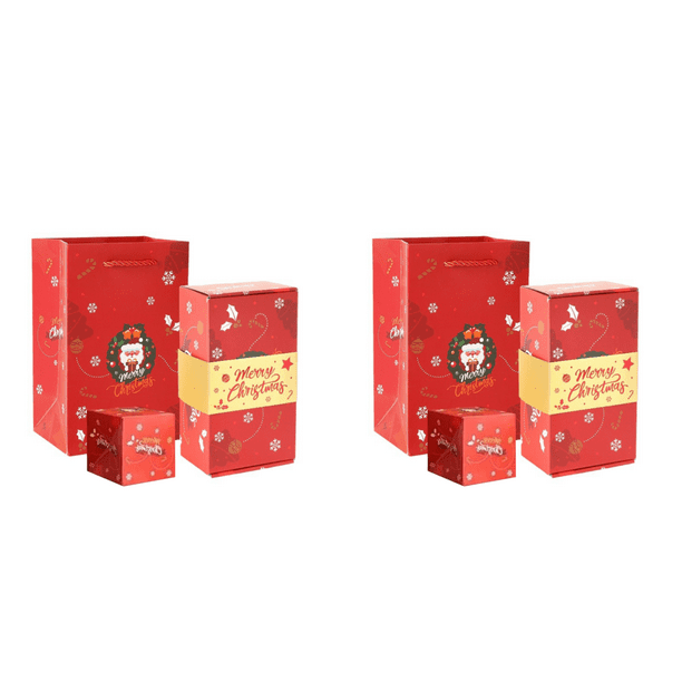 Juego Caja Regalo Sorpresa Navideña Rebote Emergente Con Dinero (20) Rojo