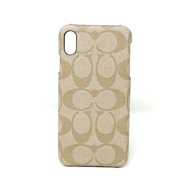 Coach Signature Coated Canvas iPhone Xs/iPhone X Case, Ivory
