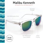 Optimum Optical Retro Rectangular Frame Sunglasses, Malibu Kenneth