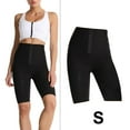 thumbnail image 3 of Pantalones de sauna para mujer, fajas moldeadoras, leggings adelgazantes, pantalones cortos deportivos. Pantalones cortos S, 3 of 9