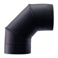 thumbnail image 1 of Adaptador de tubo de ventilación para estufa, codo negro de 90 grados, resistente a altas temperaturas, para accesorios de ventilación de cocina, codo Identificación 20cm, 1 of 8