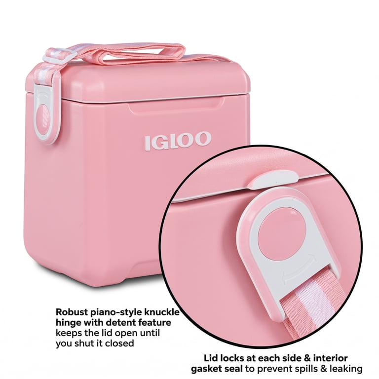Igloo Tag-A-Long Cooler, 11 Quart, Pink photo 3