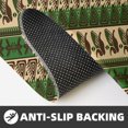 thumbnail image 4 of Bingfone 2 Pcs Kitchen Rugs and Mats,Cushioned Anti-Fatigue Floor Mat,PVC Non-Slip Kitchen Rug Set for Kitchen,Laundry Room,Sink 17"x47"+17"x29" - Dark Green Vintage Corn Pattern, 4 of 6