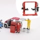 thumbnail image 5 of Plataforma elevadora en miniatura 1:64, simulada, ajustable, para taller mecánico. rojo, 5 of 7