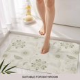 thumbnail image 6 of Green Spring Flowers Doormat Outdoor Entrance 20"x31.5", Vintage Leaves Country Rustic Absorb Moisture Dirt Door Mats, Non-Slip Rubber Backing Floor Mats Indoor, Low-Profile Front Door Rugs, 6 of 9