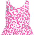thumbnail image 3 of Sunny Fashion Girls Dress Pink Shinning Leopard Casual Sundress 4 Years, 3 of 5