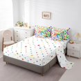 thumbnail image 5 of Homewish Colorful Ribbon Bow 7-Piece Twin Bedding Sets for Children Teens Girls,Abstract Leopard Print Bedding Comforter Set,Dreamy Princess Breathable Sheet Sets,Breathable Home Decor,Reversible, 5 of 8