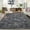 Dark Gray, variant on Garvee 3'x5' Small Area Rug Indoor Modern Washable Rug Solid Color Non-Slip Low Pile Rugs, Dark Gray