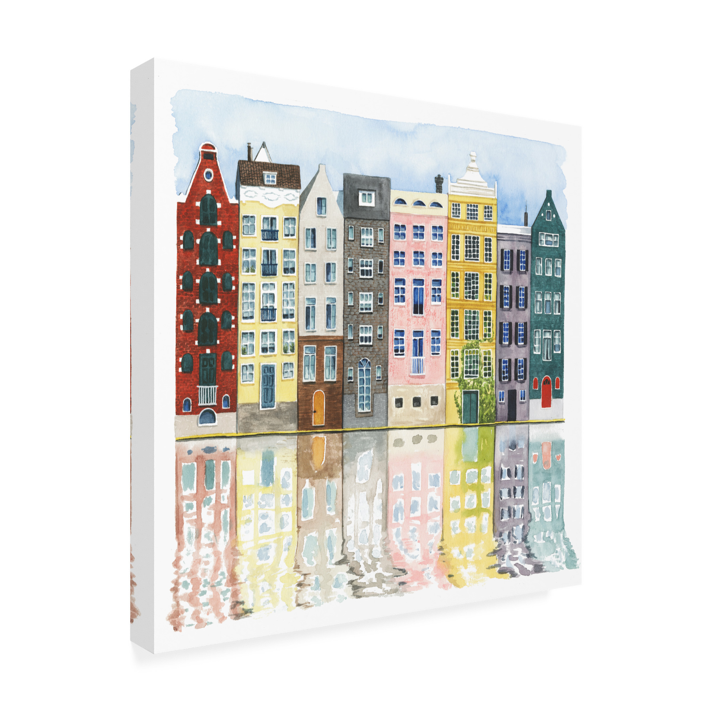 Trademark Fine Art Grace Popp Neighborhood Ii Canvas Wall Art - 24x24
