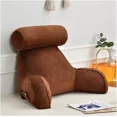 thumbnail image 2 of ShadeMart Coffee Reading Pillow for Bed Backrest with Arms Shredded Memory Foam, Ultra-Comfy Microplush Cover & Detachable Neck Roll - Unmatched Support Bed Rest Sit Up Pillow, 2 of 7