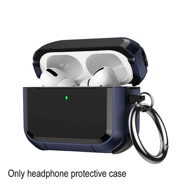 Armor Protective Case For Airpods Pro 3, Hard Shell With Metal Carabiner, Wireless Charging