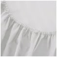 thumbnail image 3 of King Fitted Sheet Only, Softest 400 Thread Count 100% Cotton Sateen, 20" deep Pocket, All-Around Elastic, White Stripe, 3 of 3