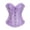 yue866-Purple, variant on KHONTS Women's Renaissance Corset Tops Lace up Corset Gothic Slim Fit Hook Closure Floral Printed Bustier Purple XS