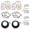 Repair Kit + Float + Diaphragm, variant on CarbForge Motorcycle Carburetor Rebuild Kit for Honda XL1000V Varadero 1999-2002