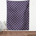 thumbnail image 3 of Ambesonne Prehistoric Country Fabric by the Yard Upholstery, US Freedom, 5 Yards, Dark Blue White and Ruby, 3 of 4
